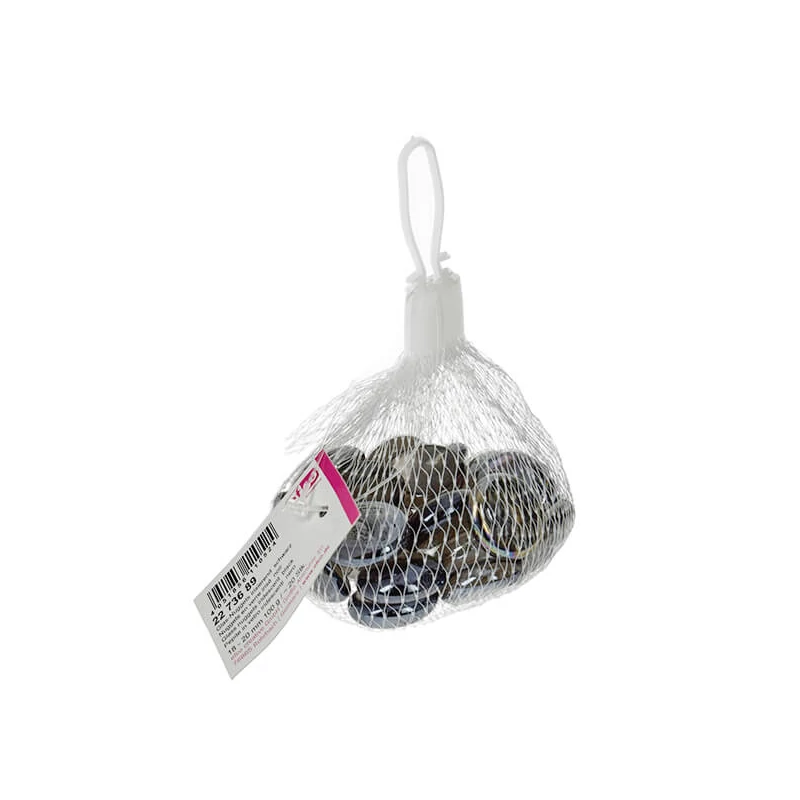 Sklenený štrk, 18-20 mm, 100 g - dúhový, čierny