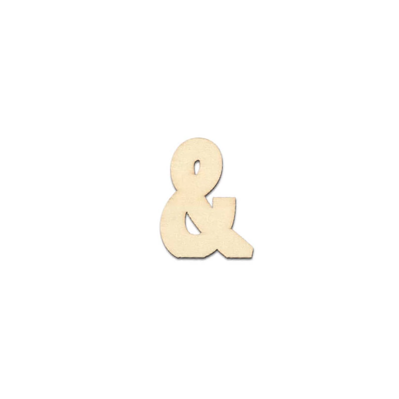 Drevený znak, 40x2 mm - &