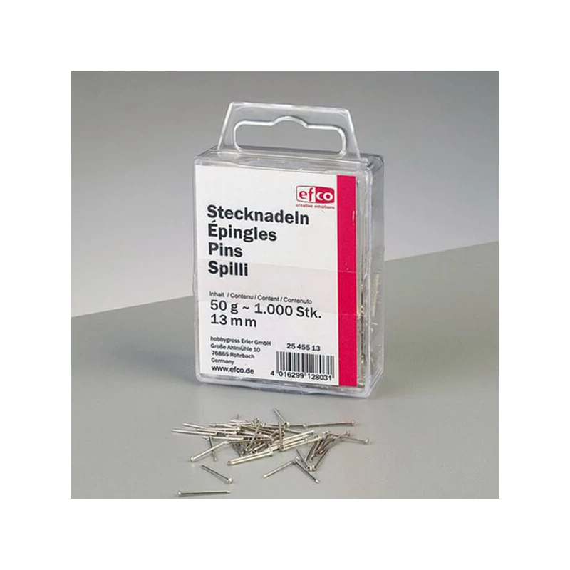 Špendlík- 13 mm, poniklovaný