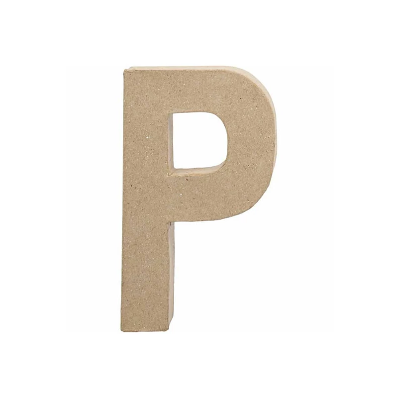 Písmeno z papier-mache - P, 20,5 cm