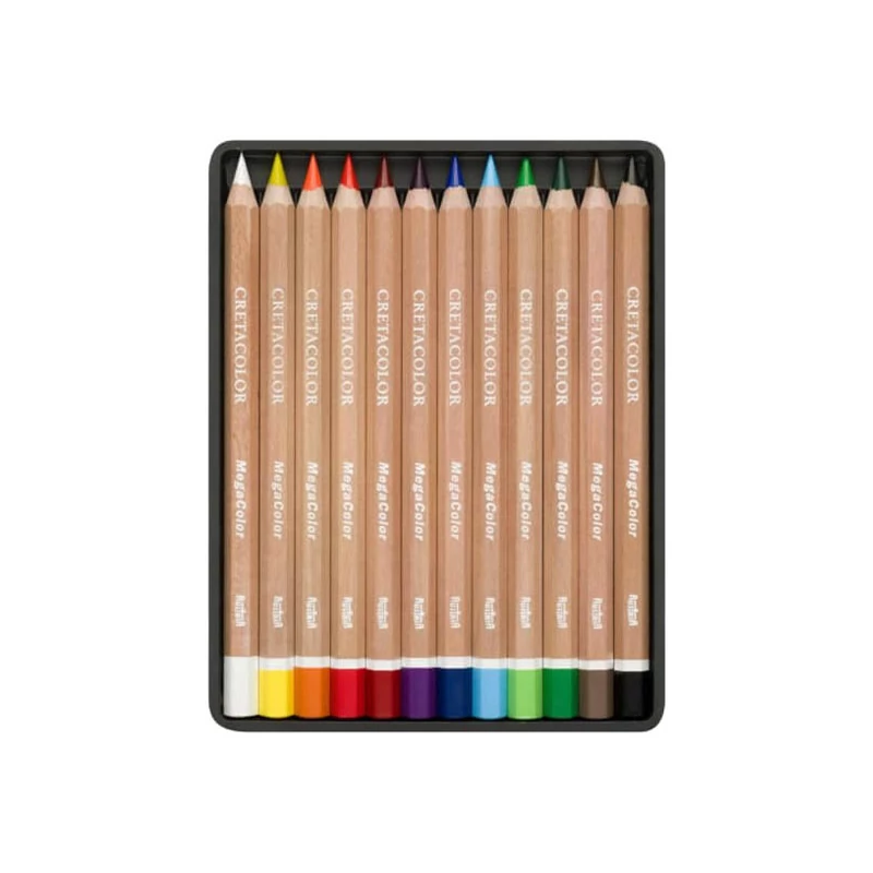 Sada farebných ceruziek Cretacolor MegaColor - 12 ks