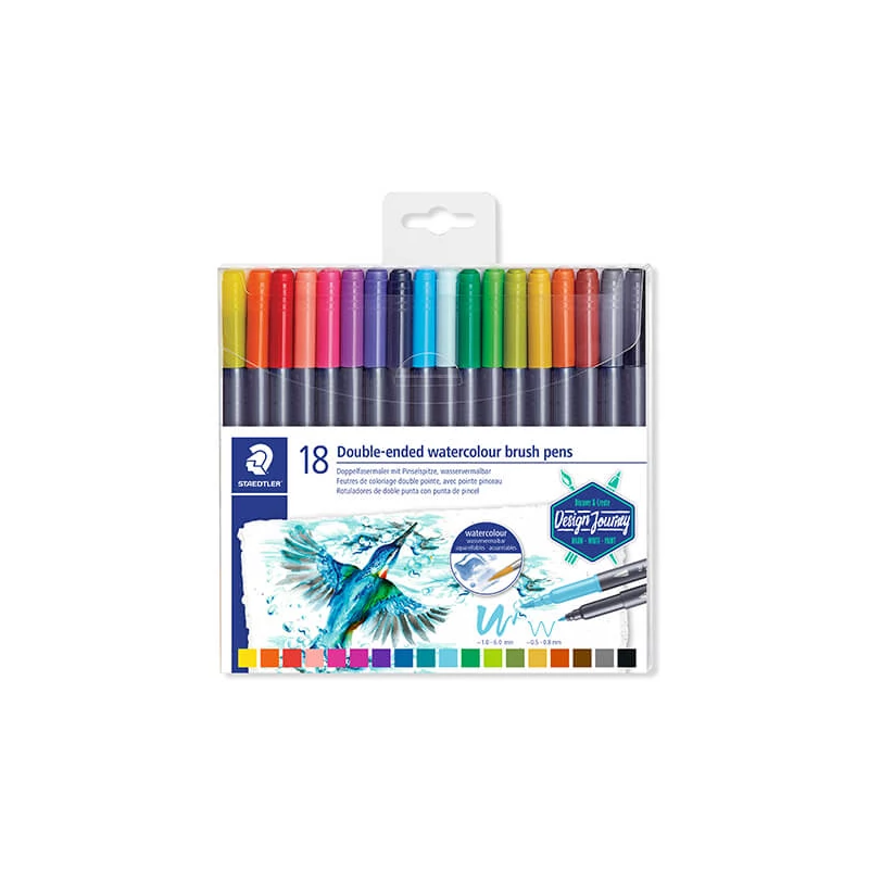 Sada štetcov, Staedtler, Design Journey, obojstranná - 18 ks