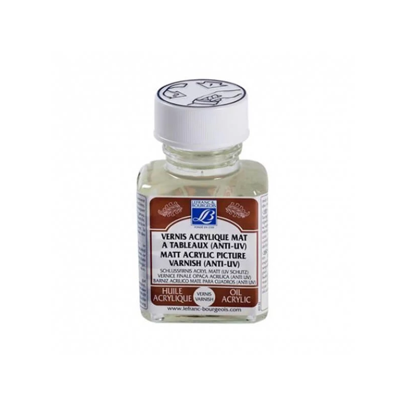 Olejový a akrylový lak L&B, matný - 75 ml