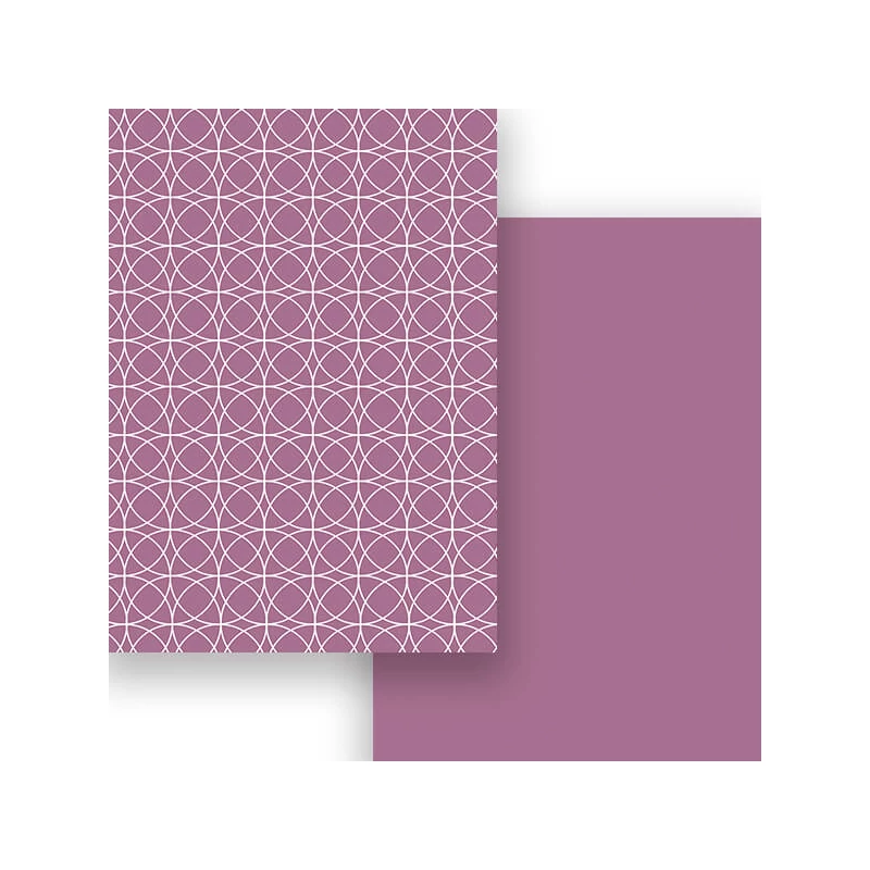 Fotokartón, A4 - matné kruhy, vintage mauve