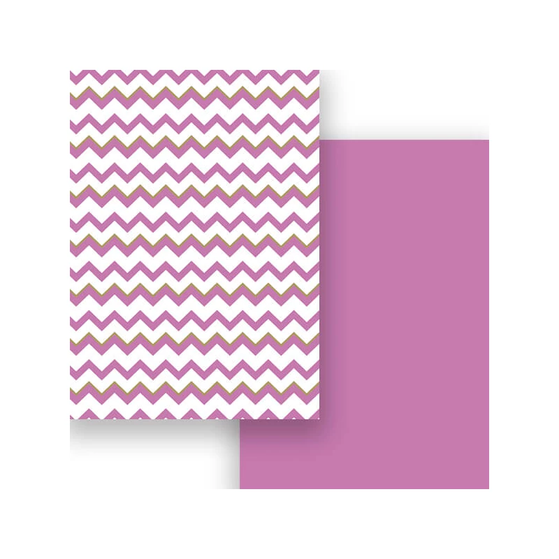 Fotokartón, A4 - matná cik-cak šípka, vintage mauve-zlatá