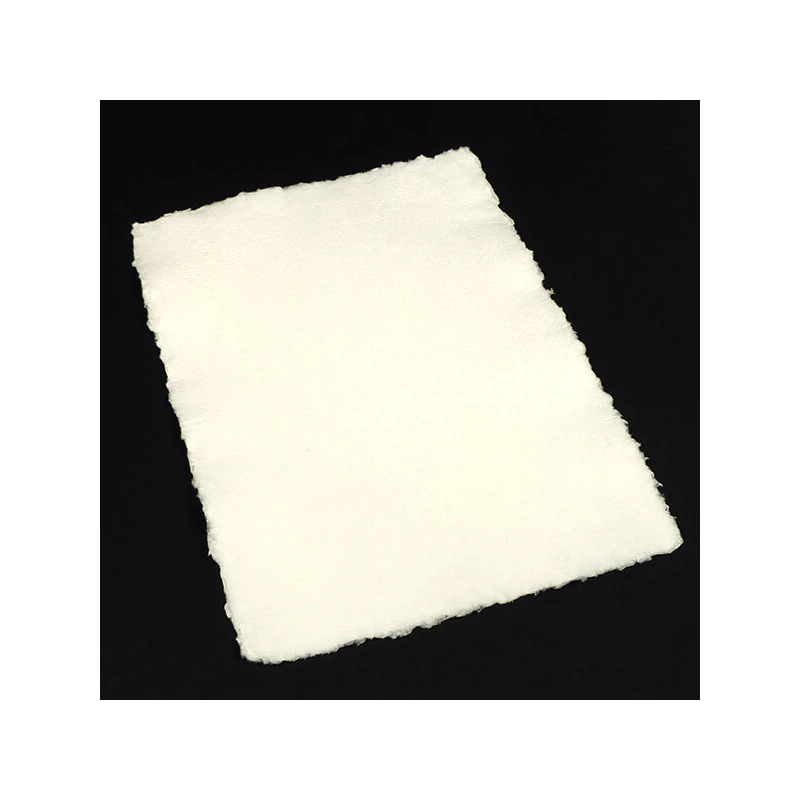 Embosovaný papier, umelecký, 200 g - A3, biely, cikcakový so strapcami na okrajoch