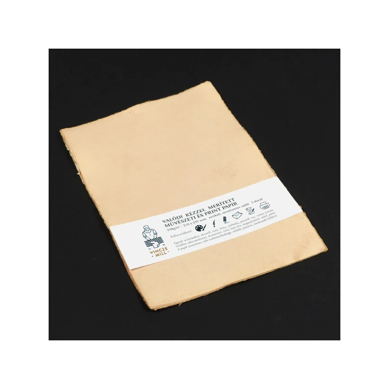 Embosovaný papier, umelecký, 200 g, 5 ks - A4, starožitný
