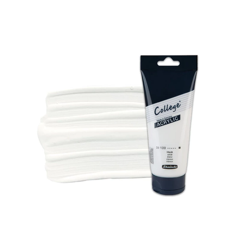 Akrylová farba Schmincke College, 200 ml - 100, white