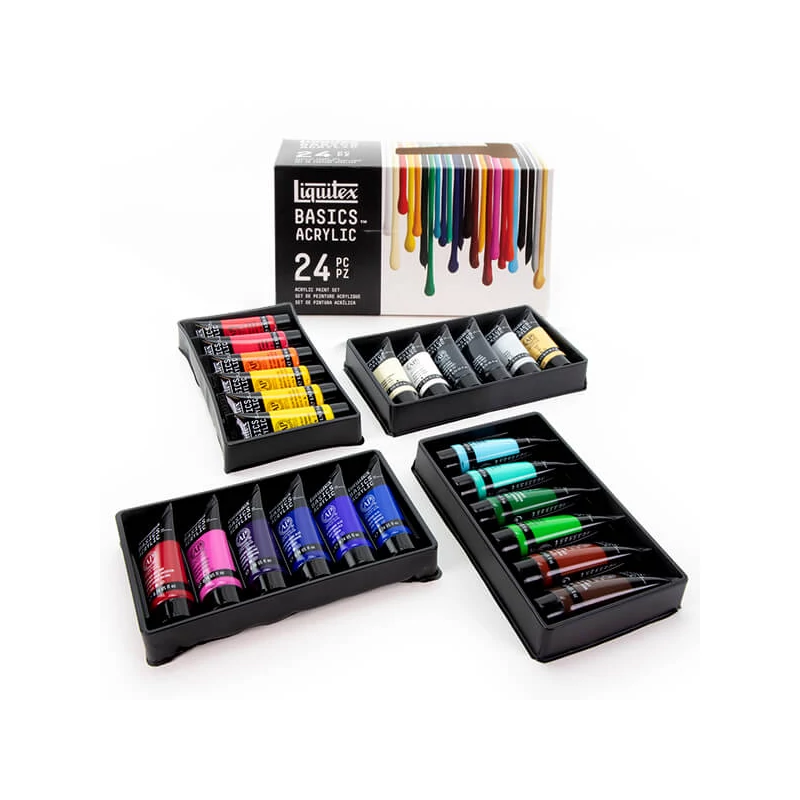 Sada akrylových farieb Liquitex Basics - 24x22 ml