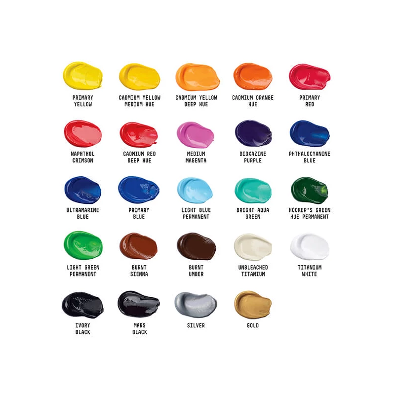 Sada akrylových farieb Liquitex Basics - 24x22 ml