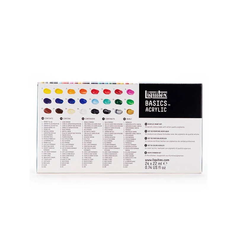 Sada akrylových farieb Liquitex Basics - 24x22 ml