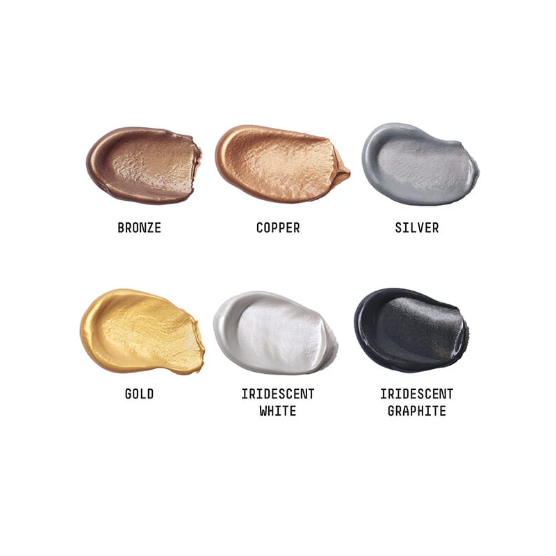 Sada akrylových farieb Liquitex Basics - 6x22 ml, v metalických a dúhových farbách