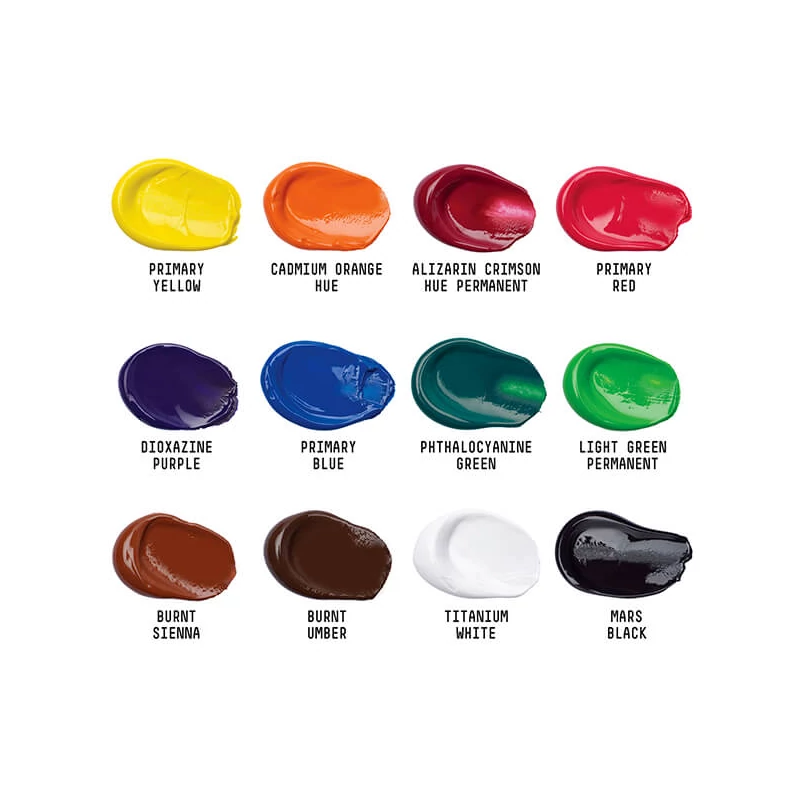 Sada akrylových farieb Liquitex Basics - 12x22 ml