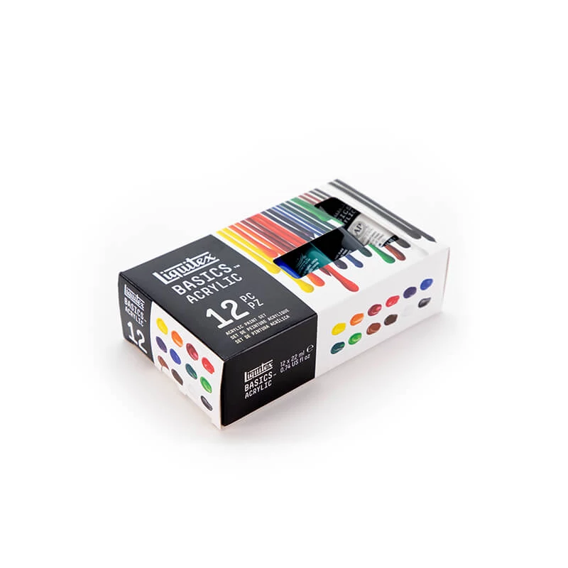 Sada akrylových farieb Liquitex Basics - 12x22 ml
