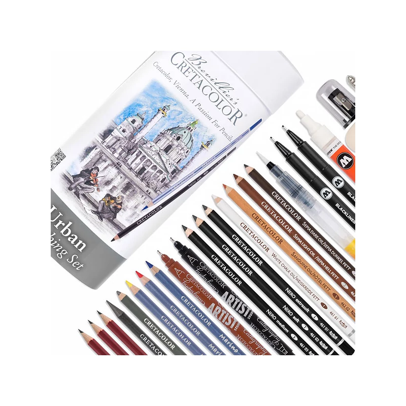 Sada na kreslenie a skicovanie Cretacolor Urban Sketching Set, 22 ks