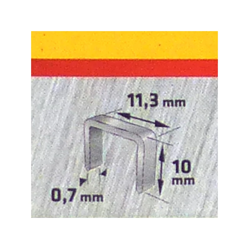 Tűzőkapocs, Topex, 10 mm, 1000 db, 41E310 méret