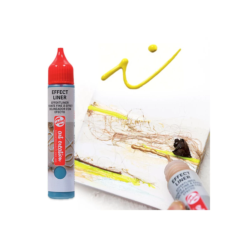Art Creation Effect Liner, univerzálna farba s 3D efektom, 28 ml - 2002 Bright yellow