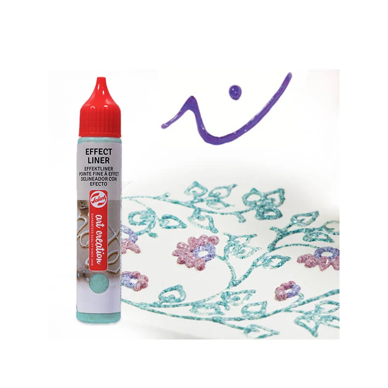 Art Creation Effect Liner, univerzális 3D festéktoll, 28 ml - 8952 Shimmer purple