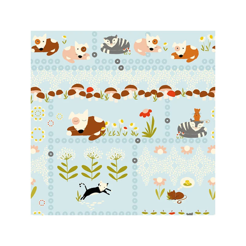 Patchworková tkanina - Stof - Daydreamers 4500-271 Panel, 60cm