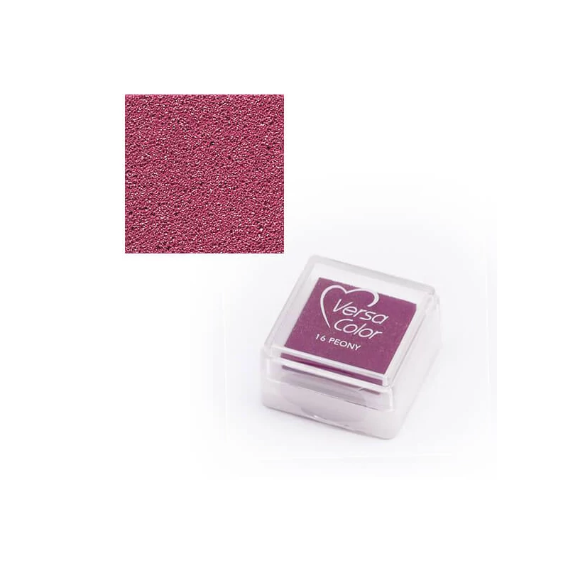 Pečiatková poduška, Versa Color - pink, 16 peony