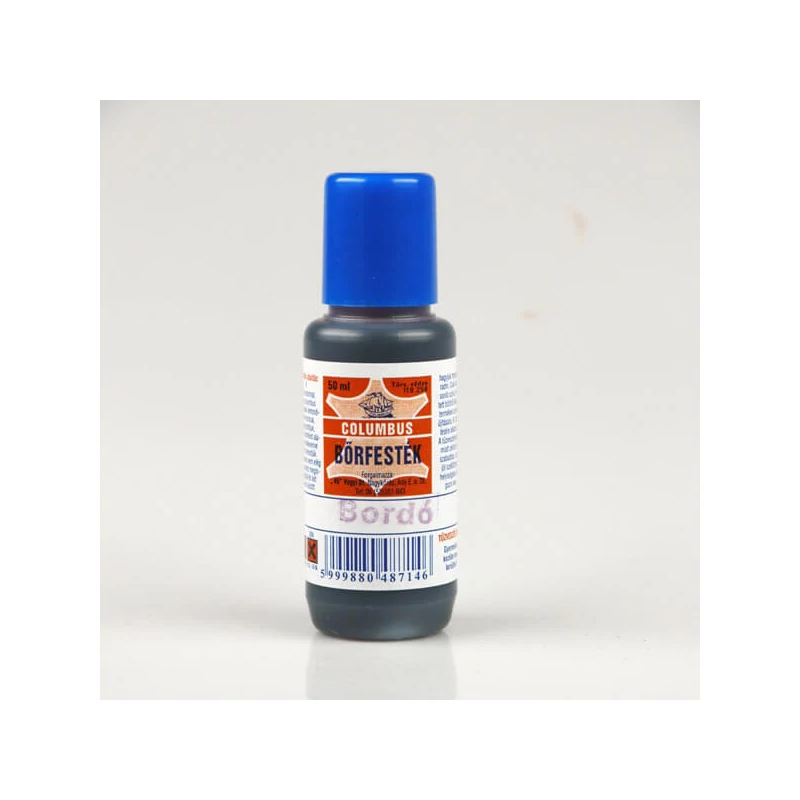 Farba na kožu Columbus - 50 ml - bordová
