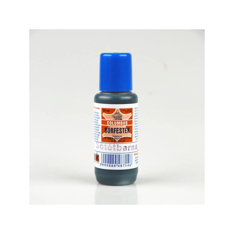 Farba na kožu Columbus - 50 ml - tmavo hnedá