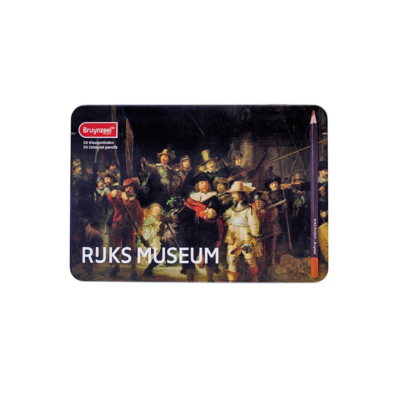 Sada farebných ceruziek Bruynzeel Rijks Museum - 50 ks, Rembrandt: Nočná hliadka