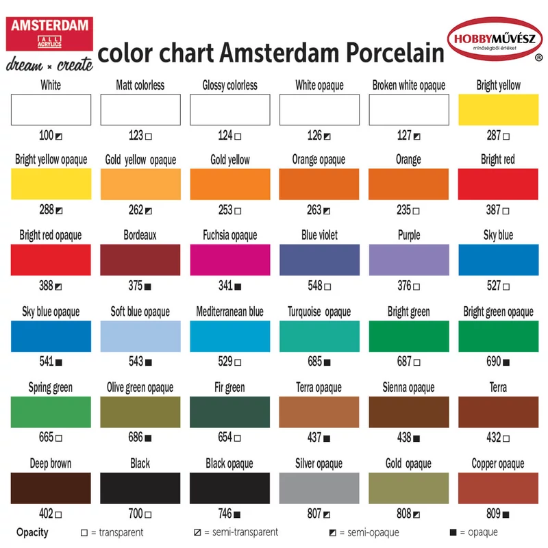 Farba na porcelán Amsterdam 16 ml - meď, krycia, 809