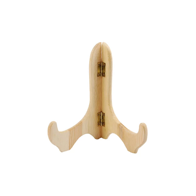 Drevený držiak taniera, podpera taniera, 17 cm