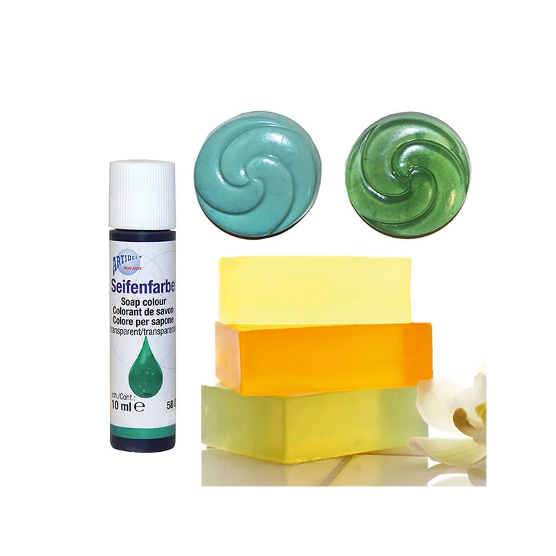 Tekutá farba do mydla, 10 ml - mätová zelená