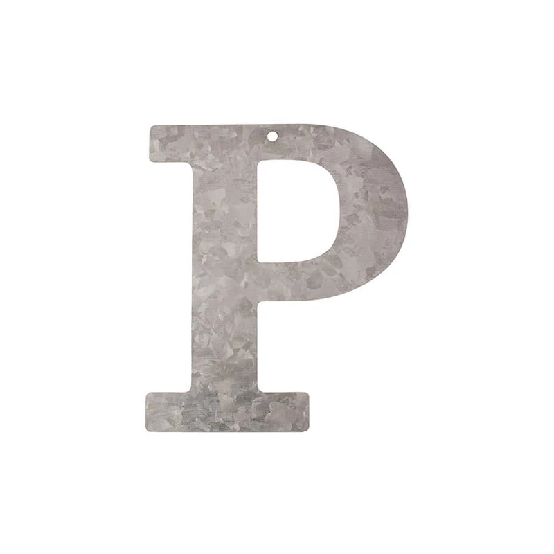 Písmeno zo zinku - P, 12 cm