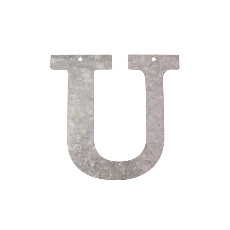 Písmeno zo zinku - U, 12 cm