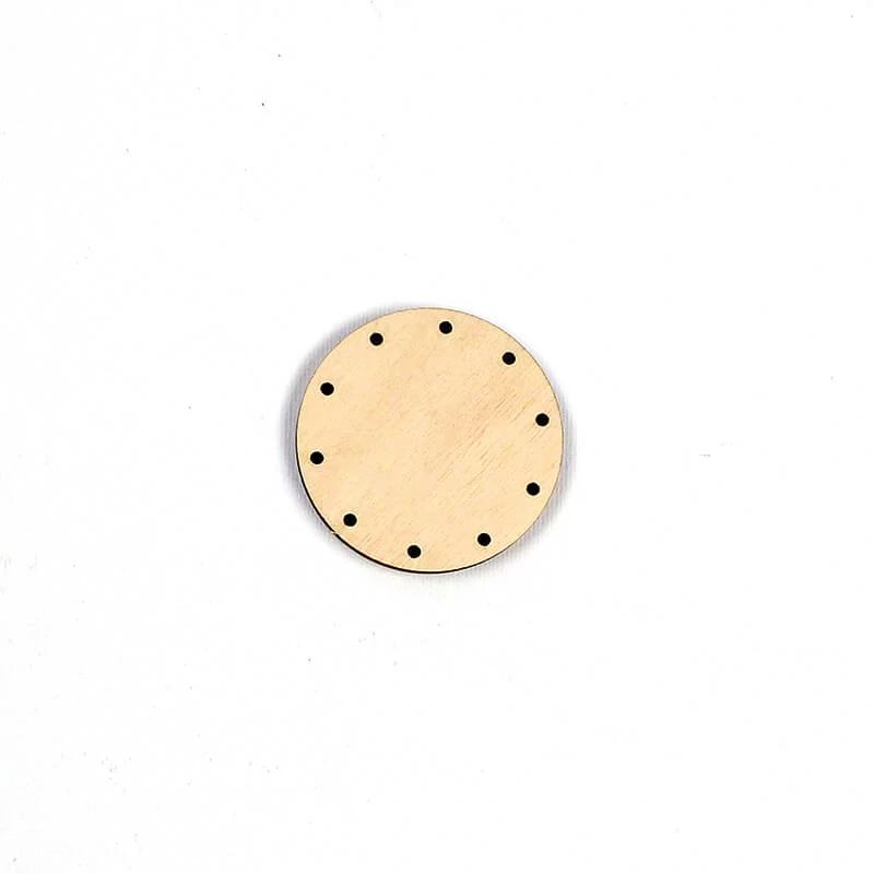 Základ pre tkanie košíkov, okrúhly - 5 cm, veľkosť otvorov 2,5 mm