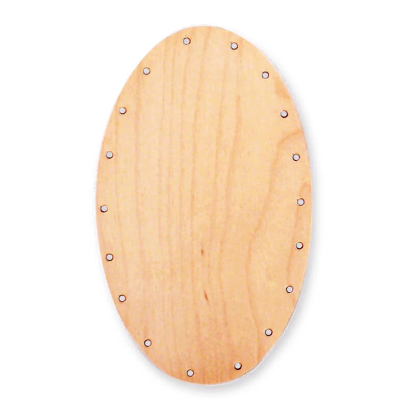 Základ pre tkanie košíkov, oválny - 10x17 cm, veľkosť otvorov 2,5 mm