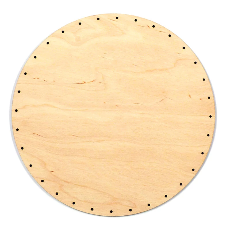 Základ pre tkanie košíkov, okrúhly - 21 cm, veľkosť otvorov 2,5 mm