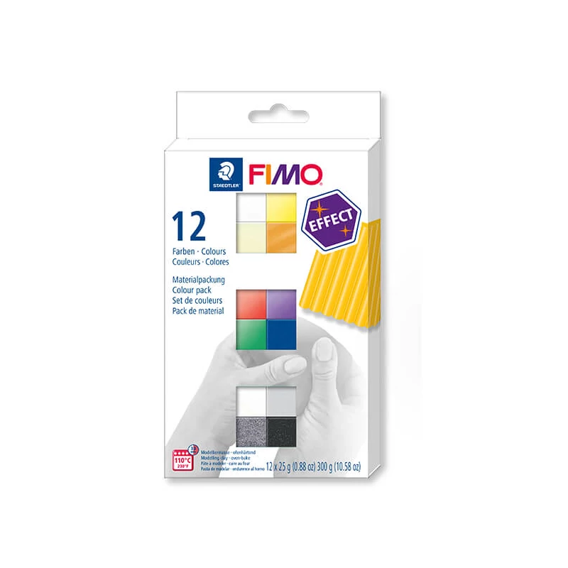 Sada modelovacej hmoty do rúry FIMO Effect Colour Pack, 12x25 g