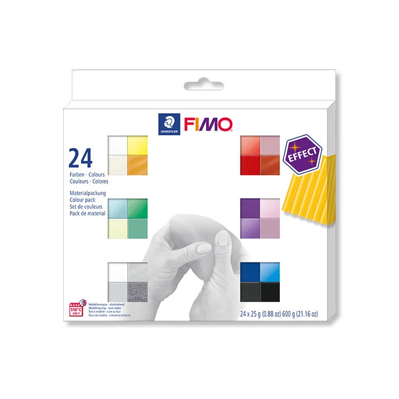 Sada modelovacej hmoty do rúry FIMO Effect Colour Pack, 24x25 g