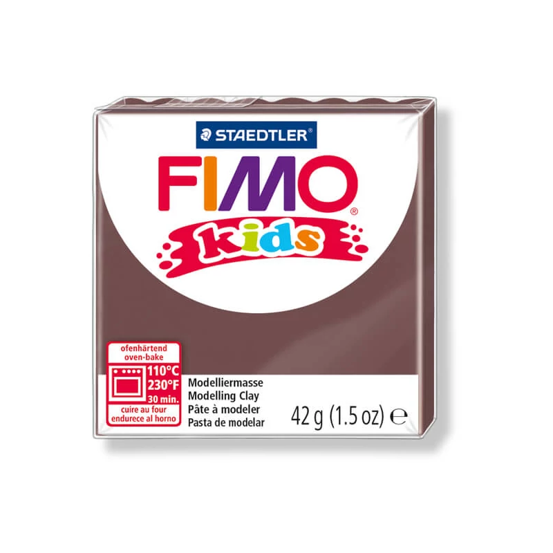 Modelovacia hmota do rúry FIMO Kids, 42 g - hnedá (8030-7)