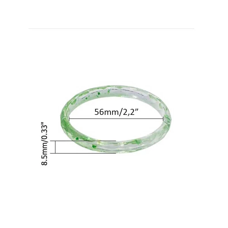 Silikónová odlievacia forma na živicu - náramok fazetovaný, 56 mm, úzka