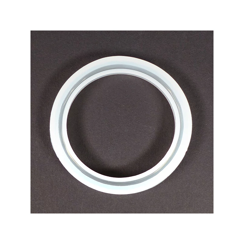 Silikónová odlievacia forma na živicu - náramok fazetovaný, 62 mm, úzka