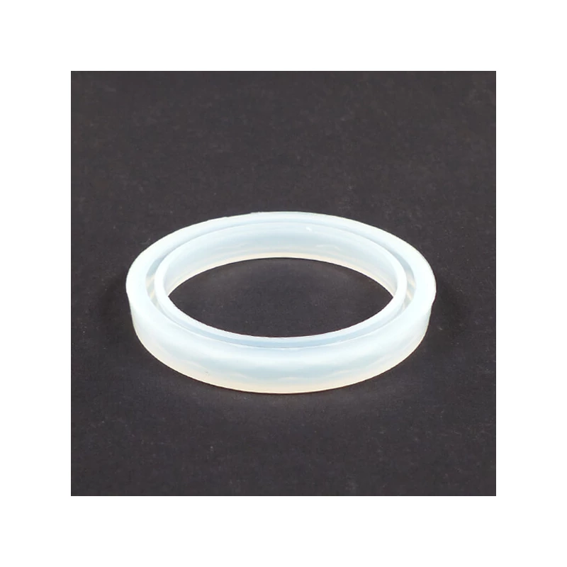 Silikónová odlievacia forma na živicu - náramok fazetovaný, 62 mm, úzka