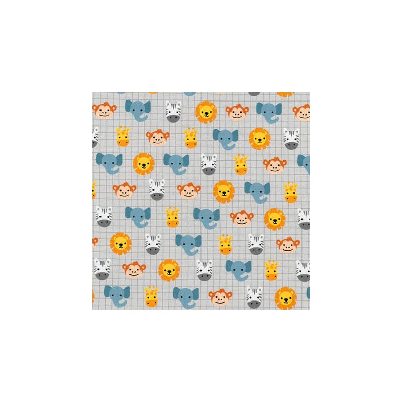 Patchworková tkanina - Robert Kaufman - Safari Soiree AMF-17351-12 Grey