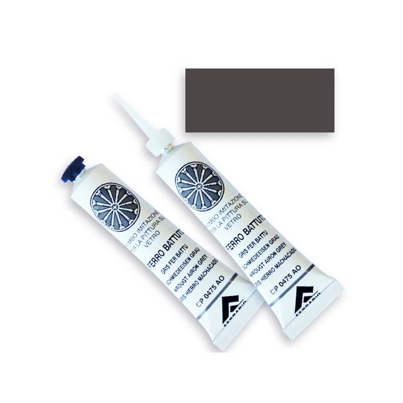 Kontúrovacia farba Ferrario, nevypaľovacia, farebná, 20 ml - šedá, 01