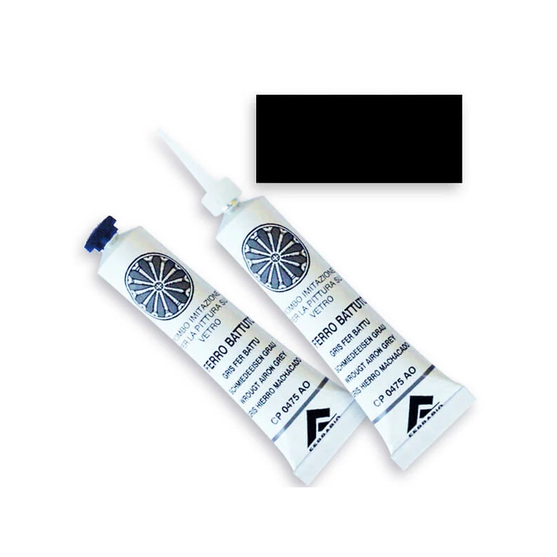 Kontúrovacia farba Ferrario, nevypaľovacia, farebná, 20 ml - čierna, 02