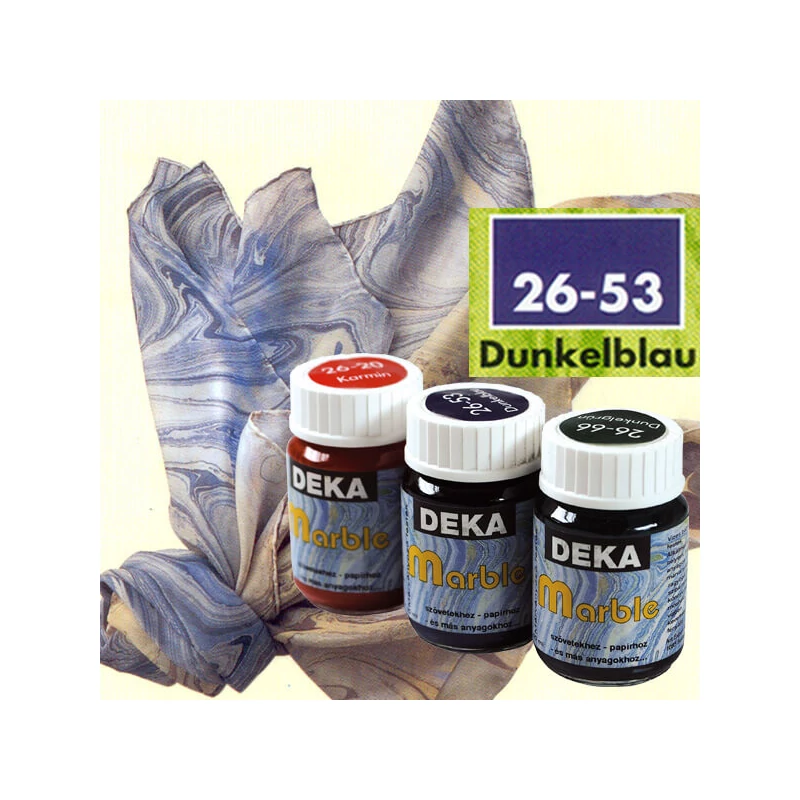 Mramorovacia farba Deka Marble 25 ml - 53 tmavomodrá