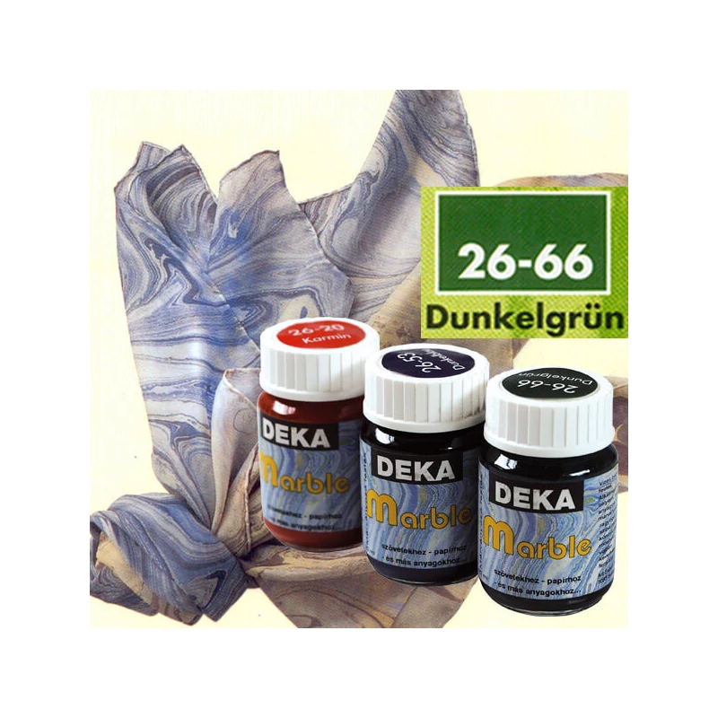 Mramorovacia farba Deka Marble 25 ml - 66 tmavozelená