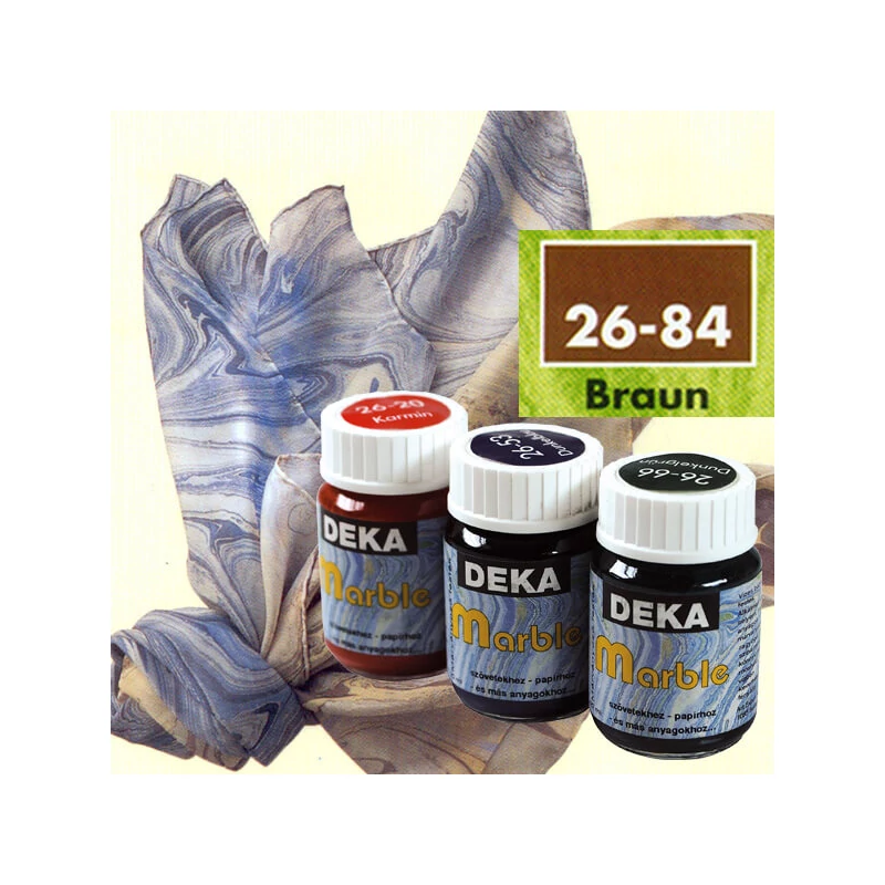 Mramorovacia farba Deka Marble 25 ml - 84 hnedá