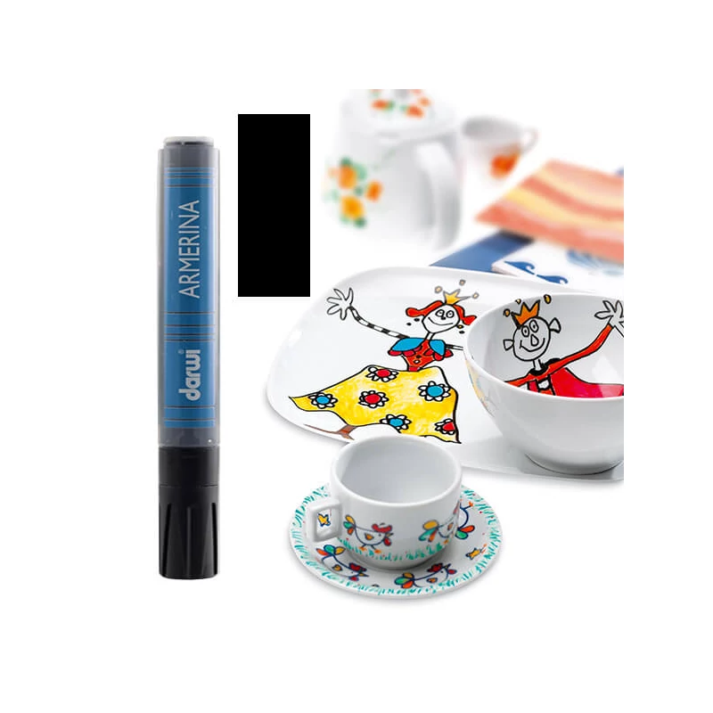 Porcelánfilc, Armerina, Darwi - fekete
