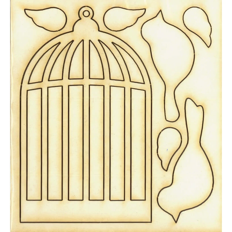 Chipboard - vtáčia klietka