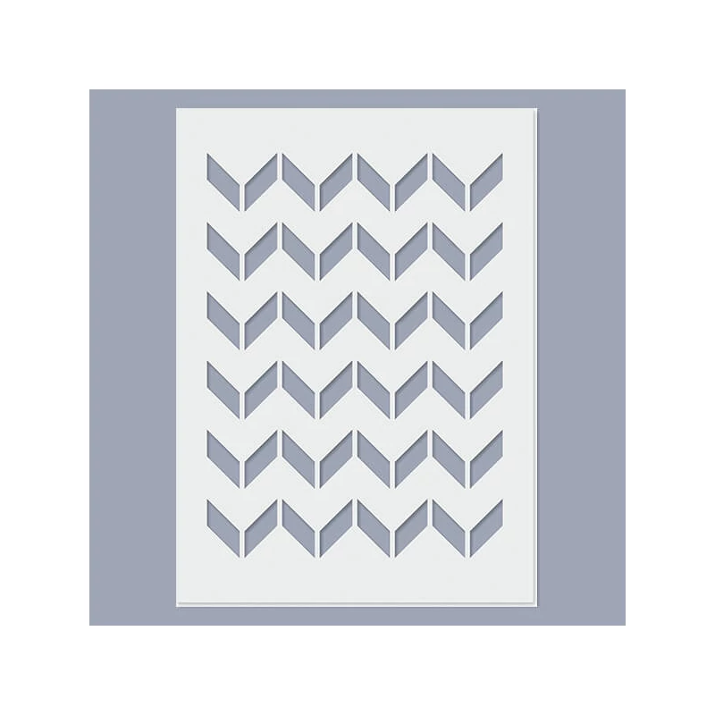 Šablóna, 15x20 cm - Chevron